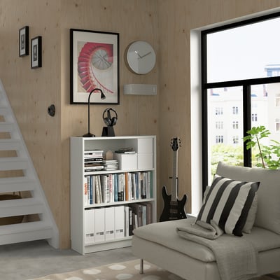 BILLY Bookcase, white, 80x28x106 cm