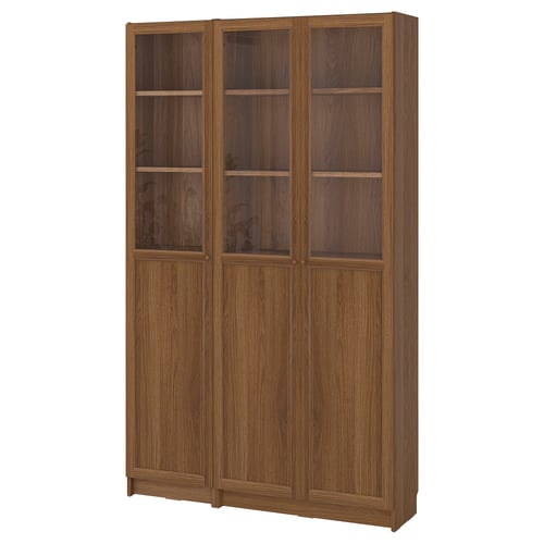 BILLY bookcase: wood, rectangular, adjustable shelves, light brown, classic design.