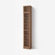 BILLY / OXBERG Bookcase w glass doors/ext unit, brown walnut effect, 40x30x237 cm