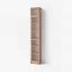 BILLY / OXBERG Bookcase w glass doors/ext unit, oak effect, 40x30x237 cm