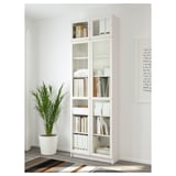 BILLY / OXBERG Bookcase, white, 80x30x237 cm
