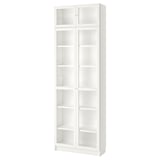 BILLY / OXBERG Bookcase, white, 80x30x237 cm