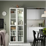 BILLY / OXBERG Bookcase, white, 80x30x202 cm