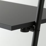 BJÖRKÅSEN Folding table, black, 59x35 cm
