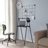BJÖRKÅSEN Folding table, black, 59x35 cm