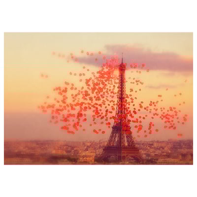 BJÖRKSTA Picture, Eiffel tower, 140x100 cm