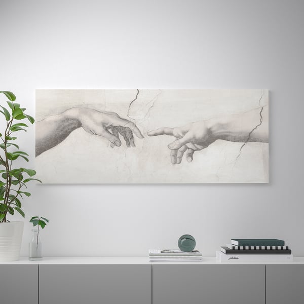 BJÖRKSTA Picture, Touch, 140x56 cm