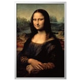 BJÖRKSTA Picture with frame, Mona Lisa/aluminium-colour, 78x118 cm
