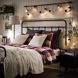 BLÅSENAP Duvet cover and 2 pillowcases, multicolour/check, 200x200/50x60 cm