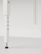BOAXEL / LAGKAPTEN Shelving unit with table top, white, 125x62x201 cm