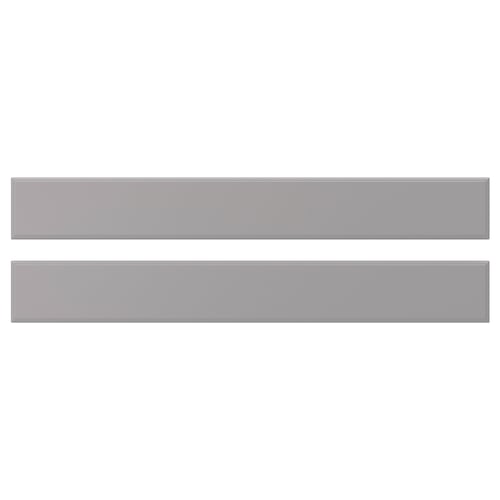 Two horizontal grey rectangular bars with smooth edges.