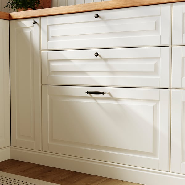 BODBYN Drawer front, off-white, 80x10 cm
