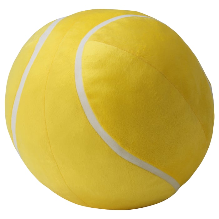 BOLLTOKIG Soft toy, tennis ball yellow IKEA