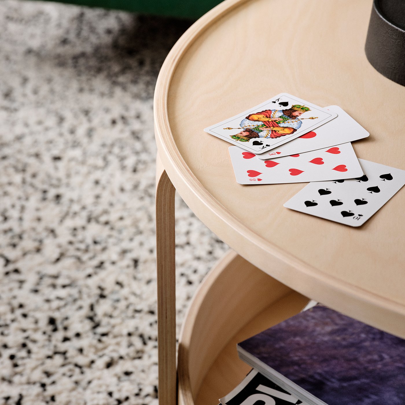 【美品】イケア　IKEA ボルゲビー　BORGEBY BORGEBY coffee table, birch veneer, 70 cm - IKEA