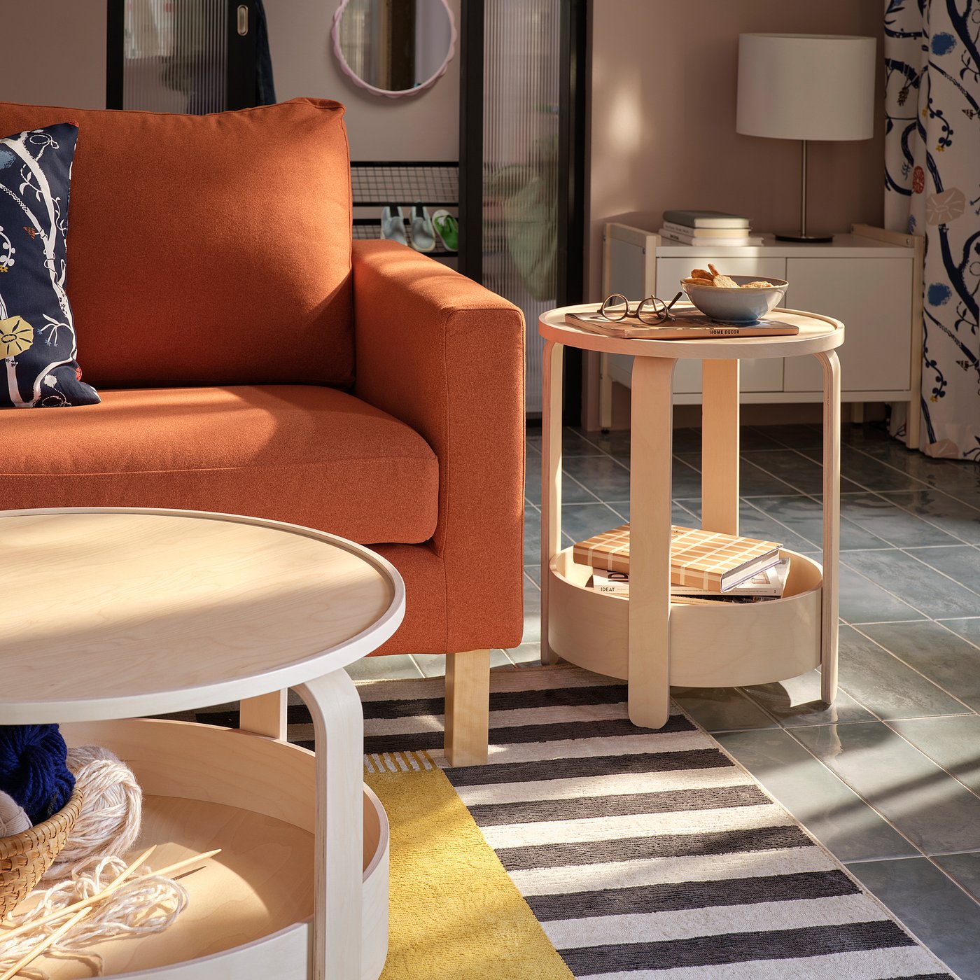 イケア　IKEA ボルゲビー　BORGEBY BORGEBY side table, birch veneer, 181/8