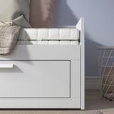 BRIMNES Day-bed w 2 drawers/2 mattresses, white/Ånnfjället super firm, 80x200 cm