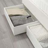 BRUKSVARA Bed storage box, white, 63x62 cm