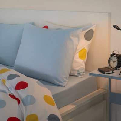 BRUKSVARA Pillowcase, blue, 50x60 cm