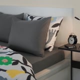 BRUKSVARA Pillowcase, dark grey, 50x60 cm