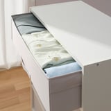 BRUKSVARA Storage unit with 4 boxes, white/light grey, 70x80 cm