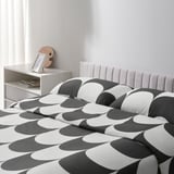 BRUKSVARA Storage unit with 4 boxes, white/light grey, 70x80 cm