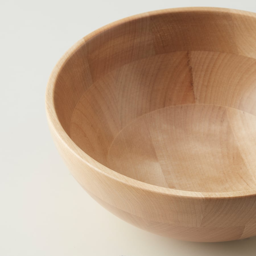 BYLSIG serving bowl, wood, 18 cm IKEA