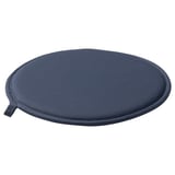 CILLA Chair pad, black-blue, 34 cm
