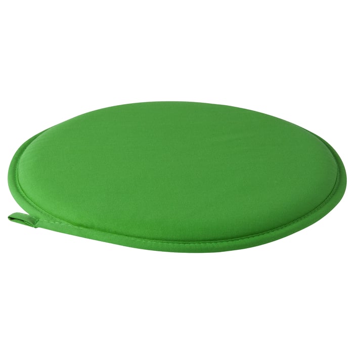 CILLA chair pad, green, 34 cm IKEA