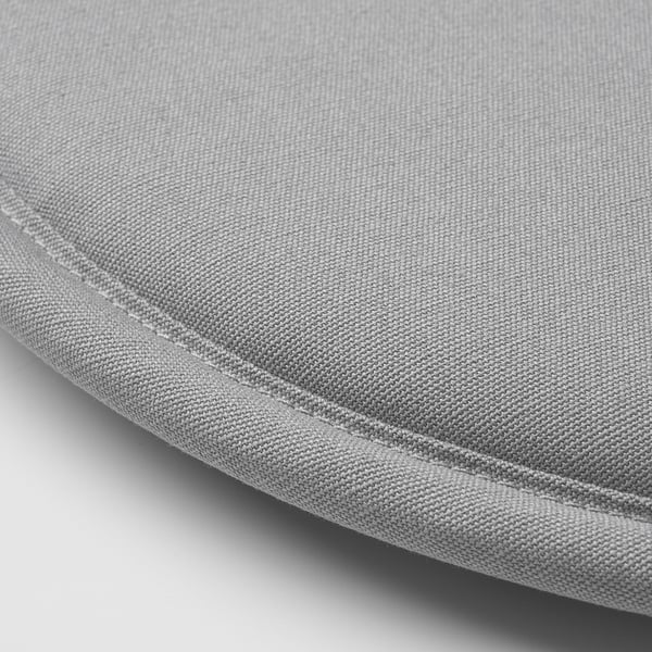 CILLA Chair pad, light grey, 34 cm