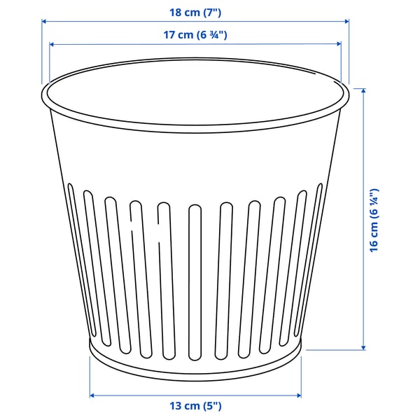 CITRONMELISS Plant pot, in/outdoor/grey, 15 cm