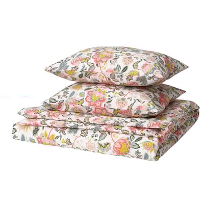 DAGGSALVIA Duvet cover and 2 pillowcases, multicolour/floral pattern, 200x200/50x60 cm