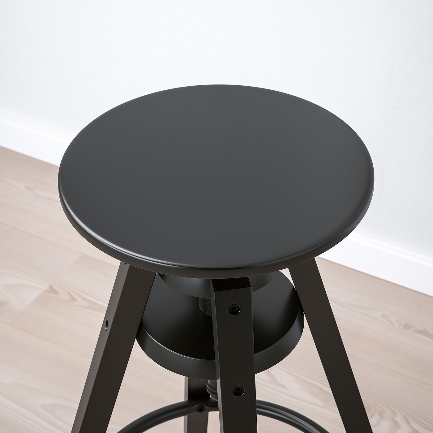 DALFRED bar stool, black, 63-74 cm - IKEA