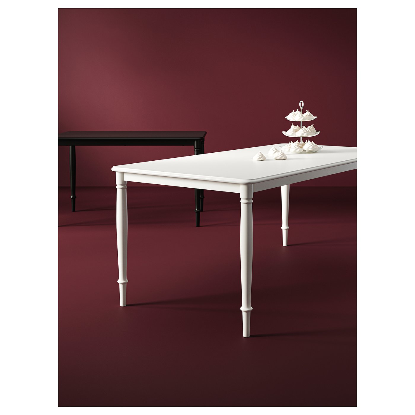 DANDERYD dining table, white, 130x80 cm - IKEA