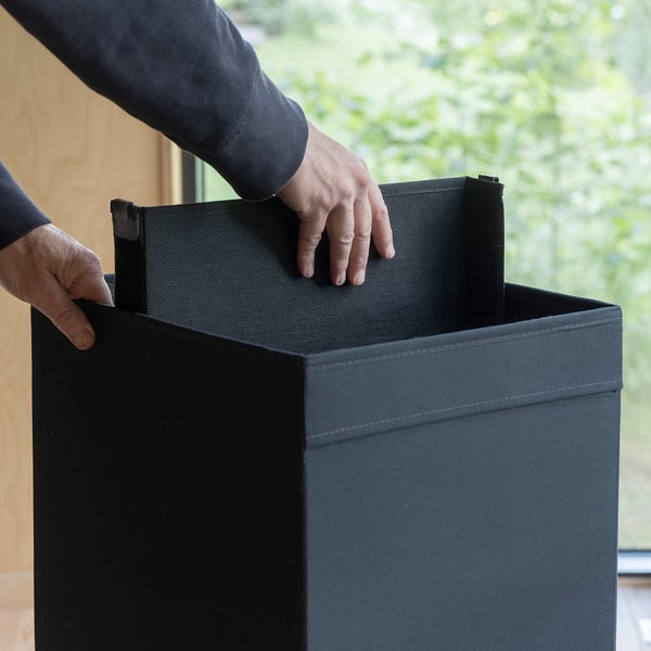DRÖNA Divider for storage box, black, 33x33 cm