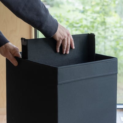 DRÖNA Divider for storage box, black, 33x33 cm