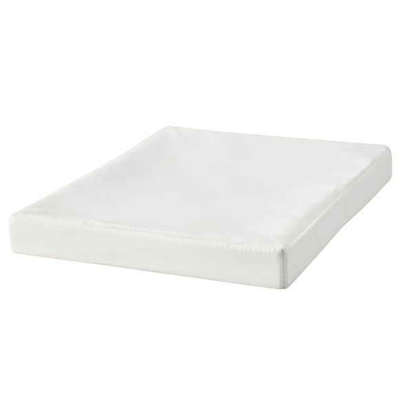 DRÖNA Lid, white textile, 36x26 cm