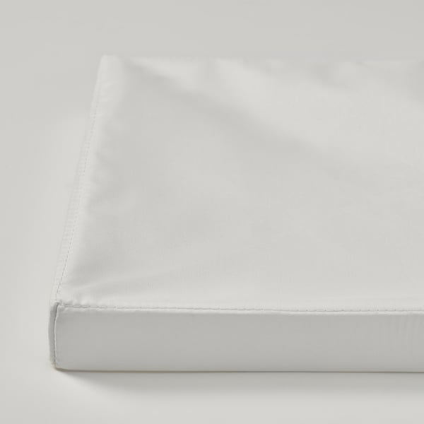 DRÖNA Lid, white textile, 36x26 cm