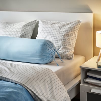 DVALA Bolster case, light blue, 38x110 cm
