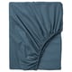 DVALA Fitted sheet, blue, 120x200 cm
