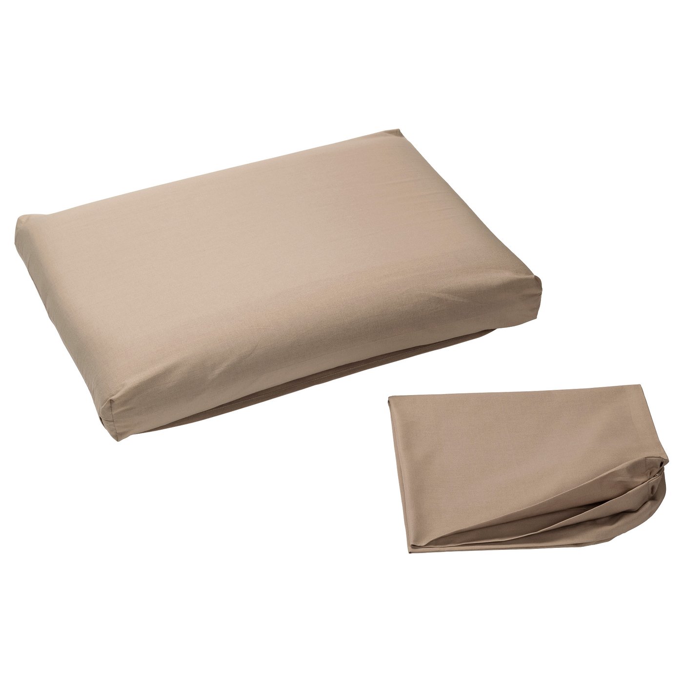 DVALA pillowcase for ergonomic pillow, beige, 35x59 cm IKEA