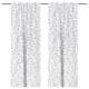 EBBASTINA Room darkening curtains, 1 pair, beige/leaf, 145x250 cm