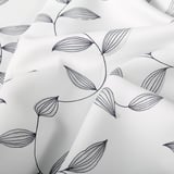 EBBASTINA Room darkening curtains, 1 pair, beige/leaf, 145x250 cm
