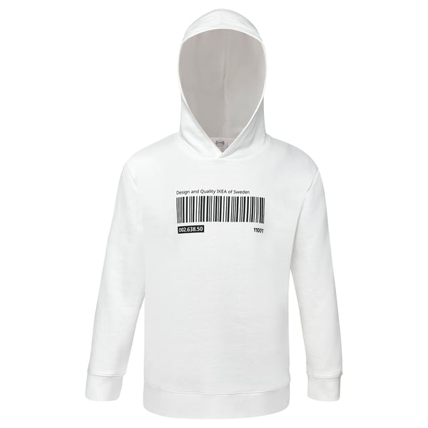 EFTERTRÄDA Hoodie, white, 120/128