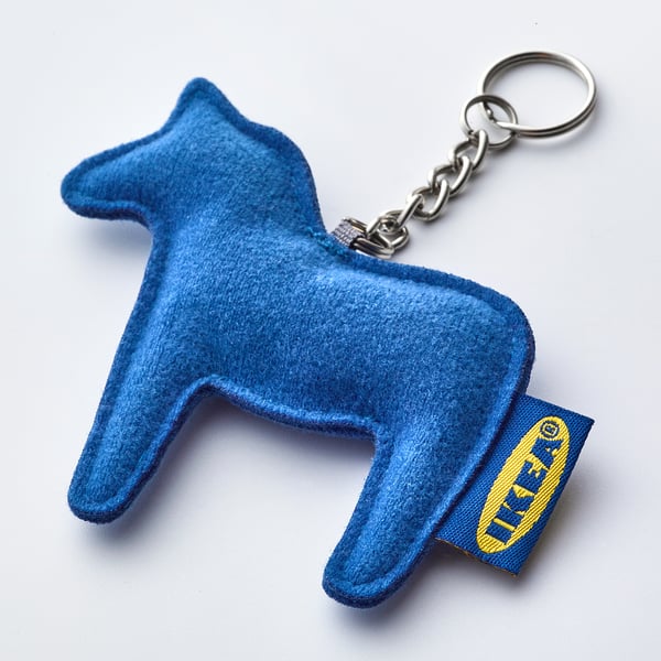 EFTERTRÄDA Key ring, blue