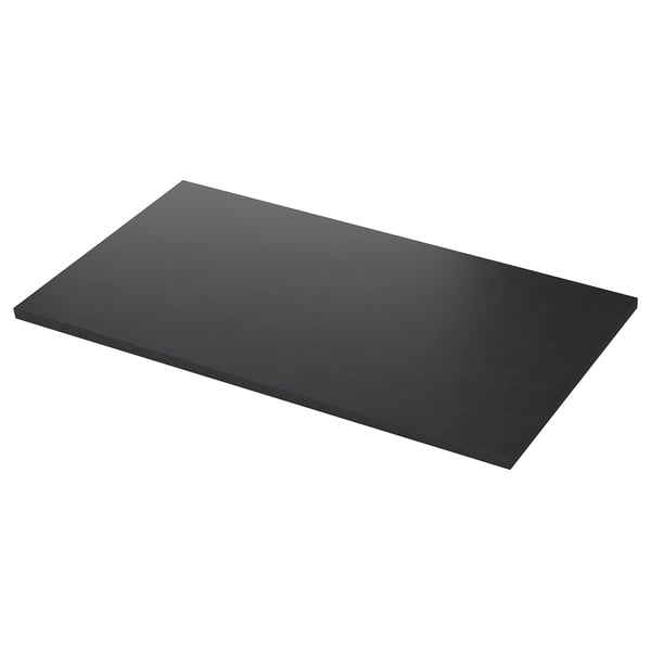 EKBACKEN Worktop, black/laminate, 186x65x2.8 cm