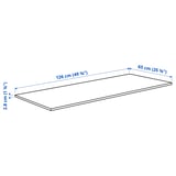 EKBACKEN Worktop, plywood effect/laminate, 126x65x2.8 cm