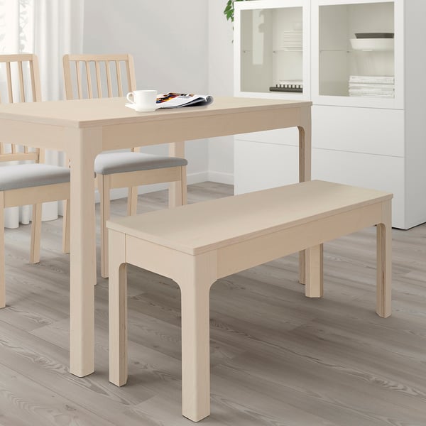 EKEDALEN Bench, birch, 105x36 cm