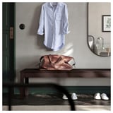 EKEDALEN Bench, dark brown, 165x36 cm