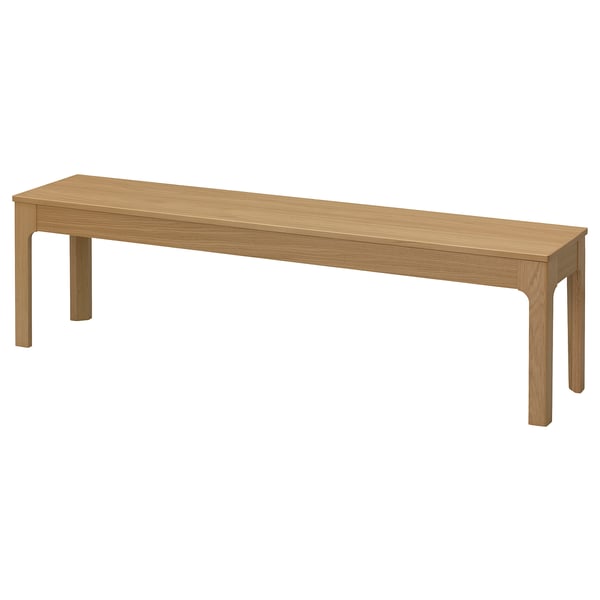 EKEDALEN Bench, oak, 165x36 cm