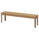Option: EKEDALEN Bench, oak, 165x36 cm